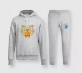 kenzo survetement ensemble sweat-shirt capuche et pantalon hoodie tiger gray